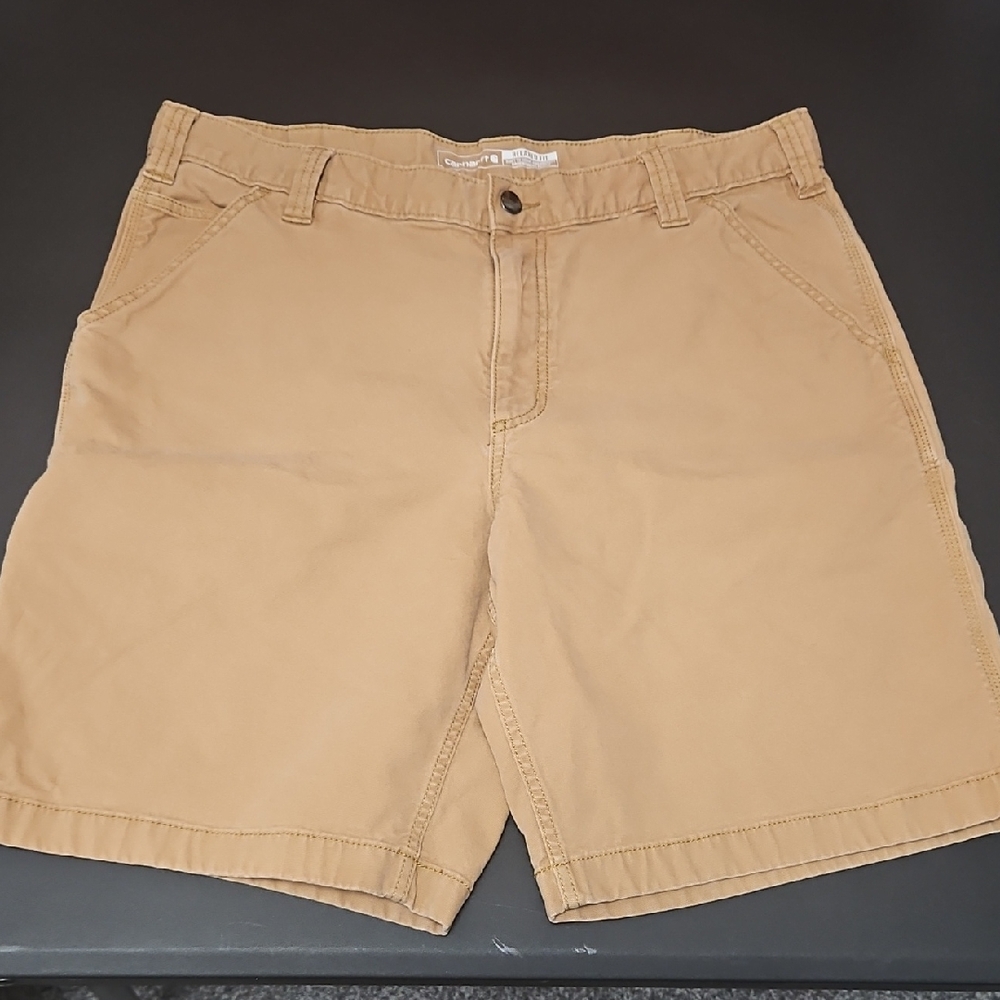 Carhartt Men's Tan Workwear Flat Front Shorts